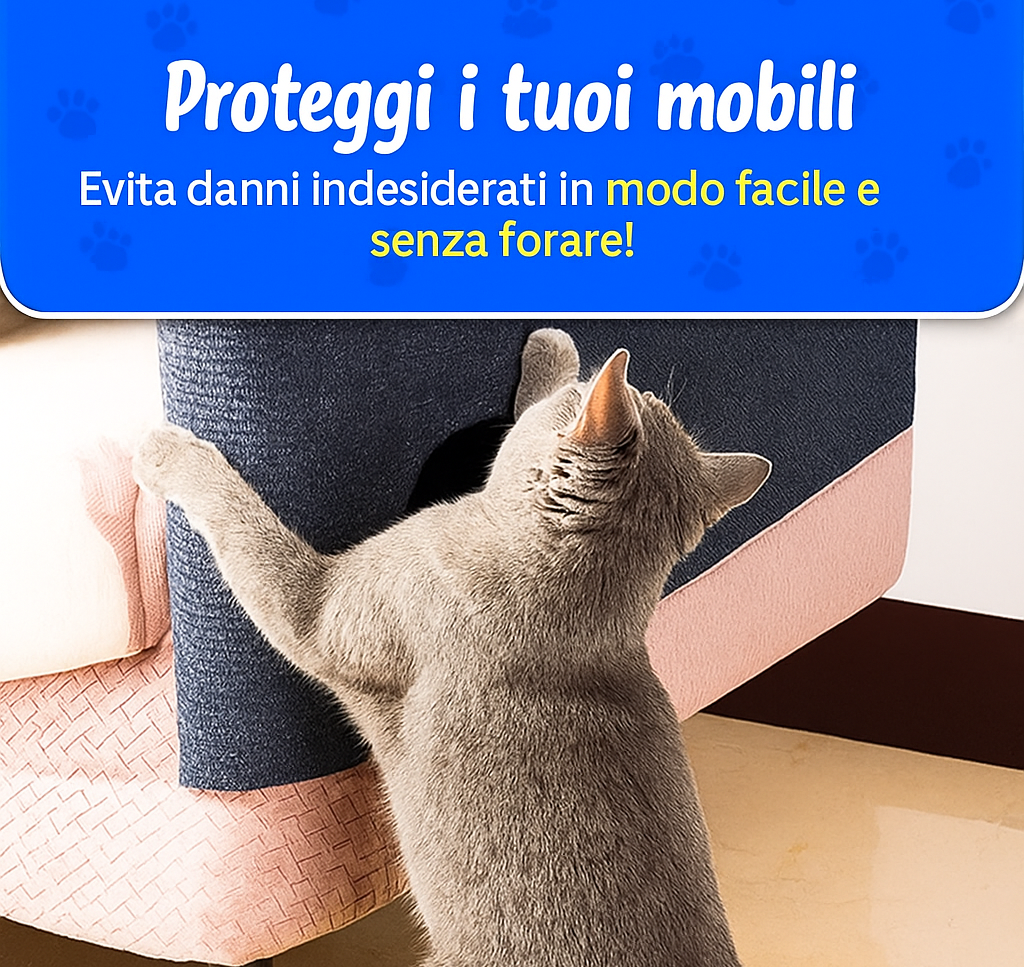 Tappeto Protettivo Adesivo Antigraffio per Gatti