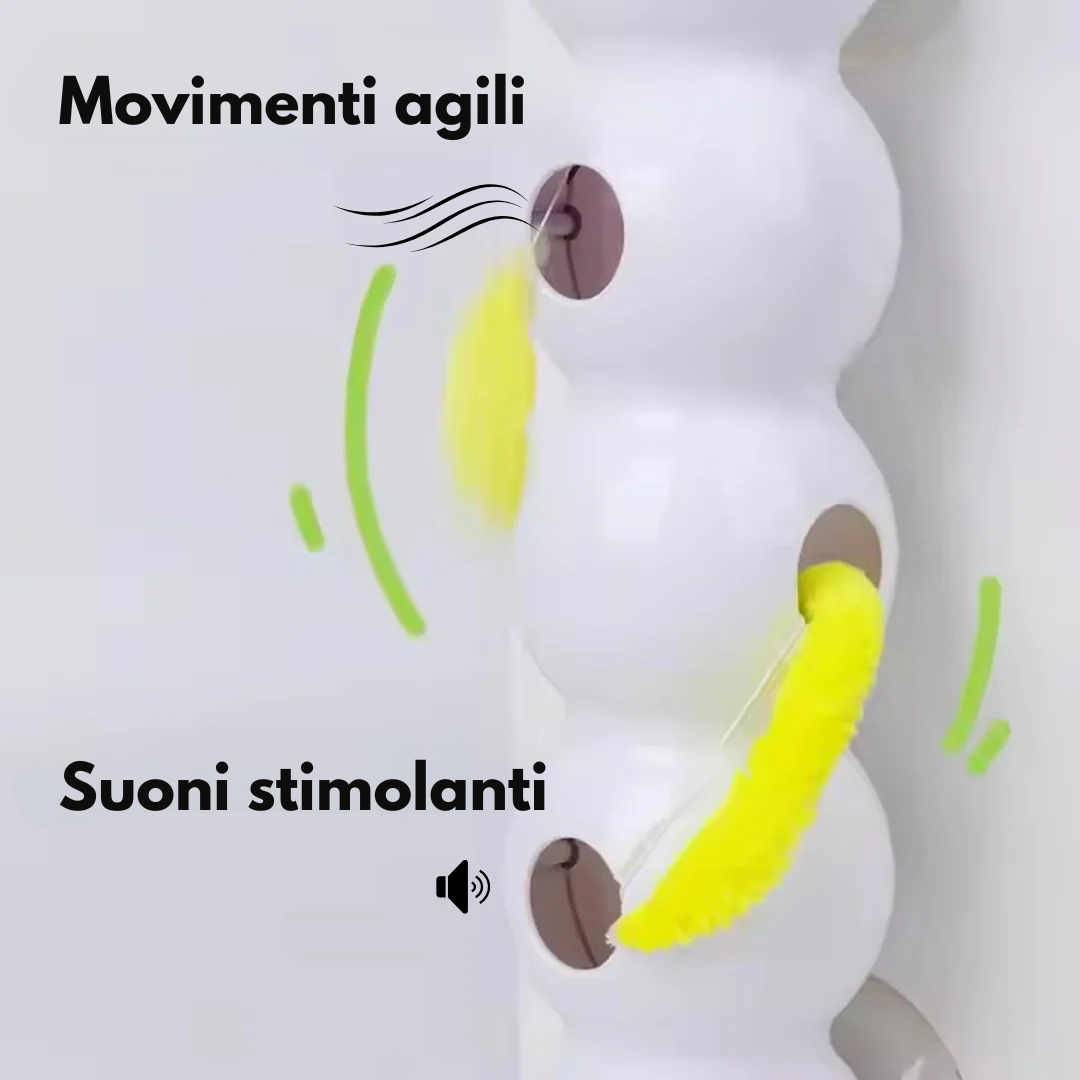 Bruco Interattivo Elettrico Giocattolo per Gatti