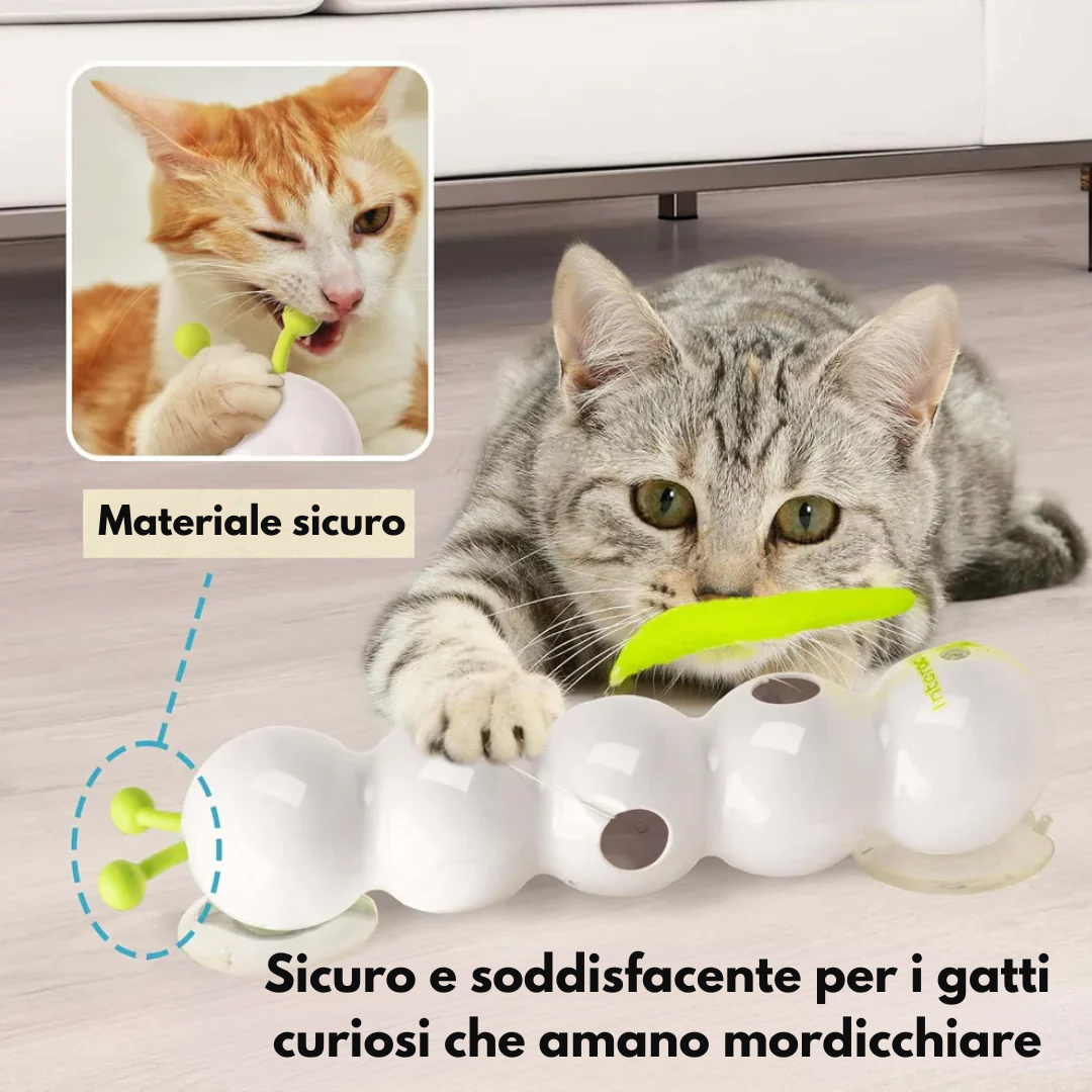 Bruco Interattivo Elettrico Giocattolo per Gatti