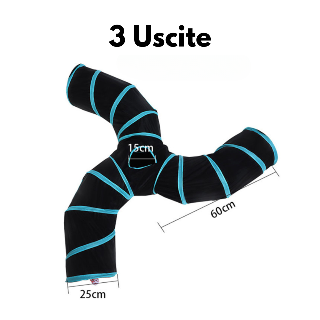Tunnel Interattivo per Gatti con Varie Taglie