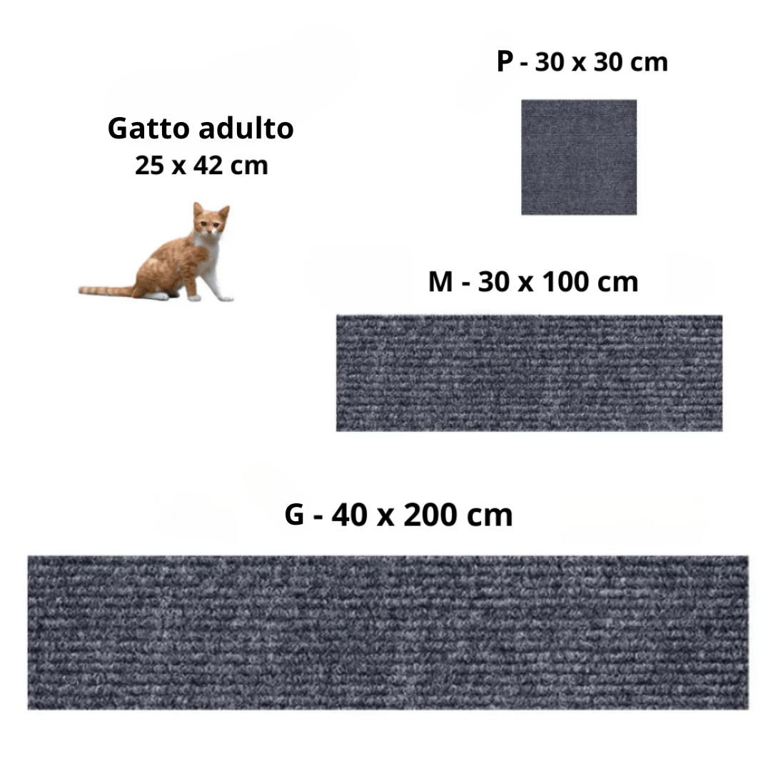 Tappeto Protettivo Adesivo Antigraffio per Gatti