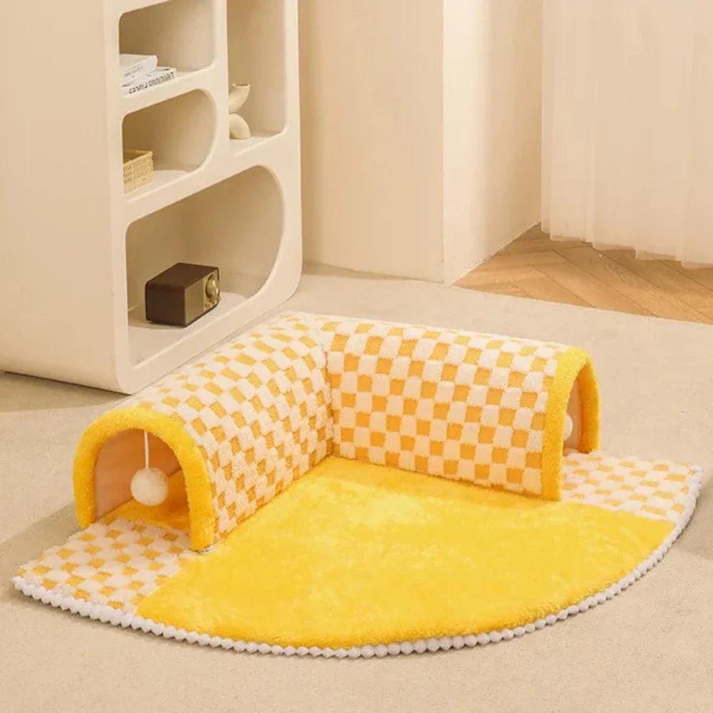 Tappeto con Tunnel per Gatti