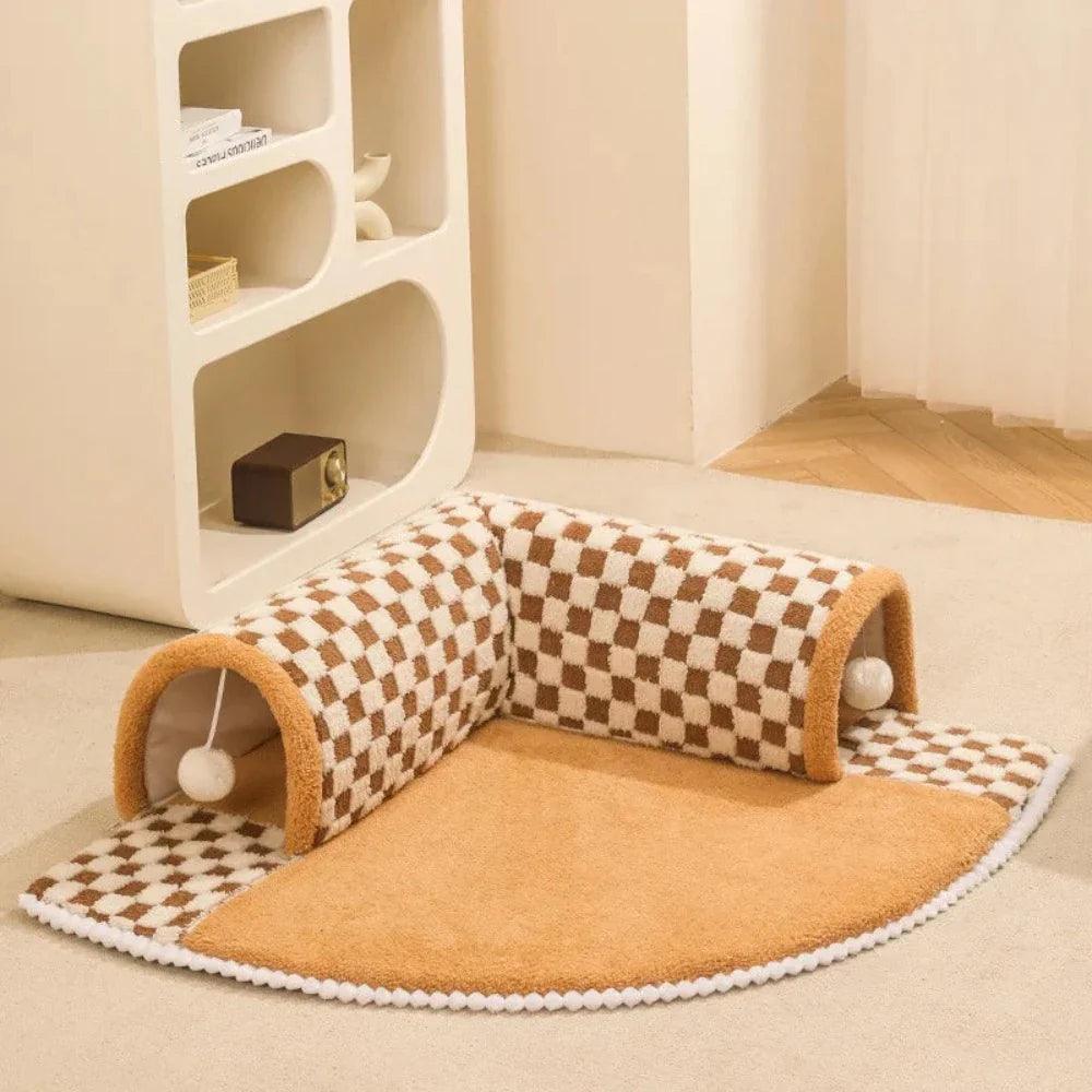 Tappeto con Tunnel per Gatti