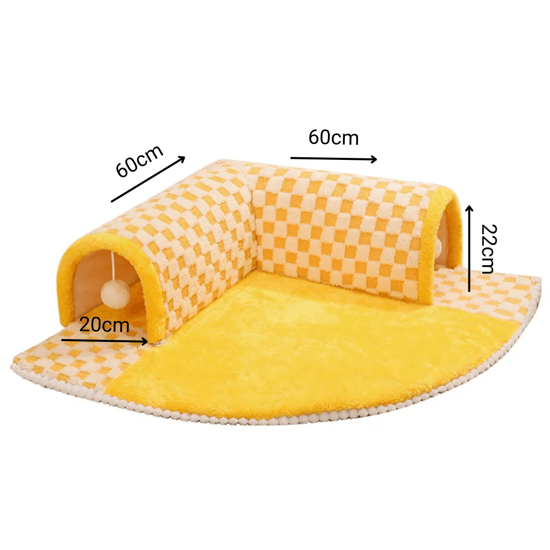 Tappeto con Tunnel per Gatti